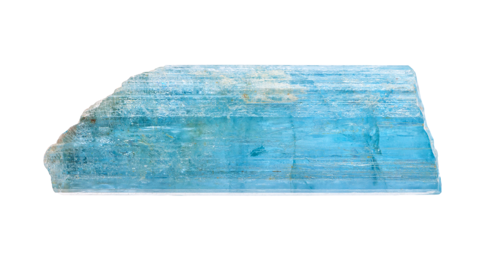 An aquamarine birthstone