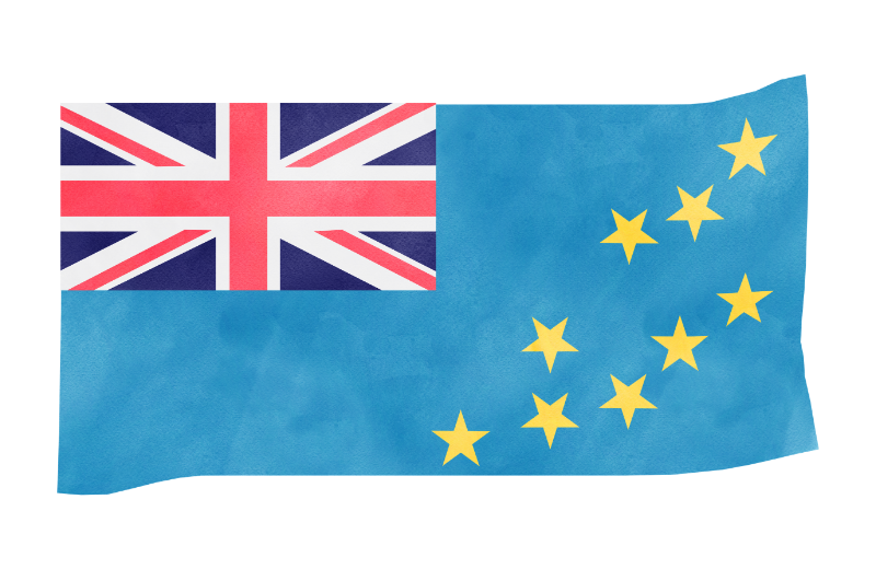 Tuvalu flag.