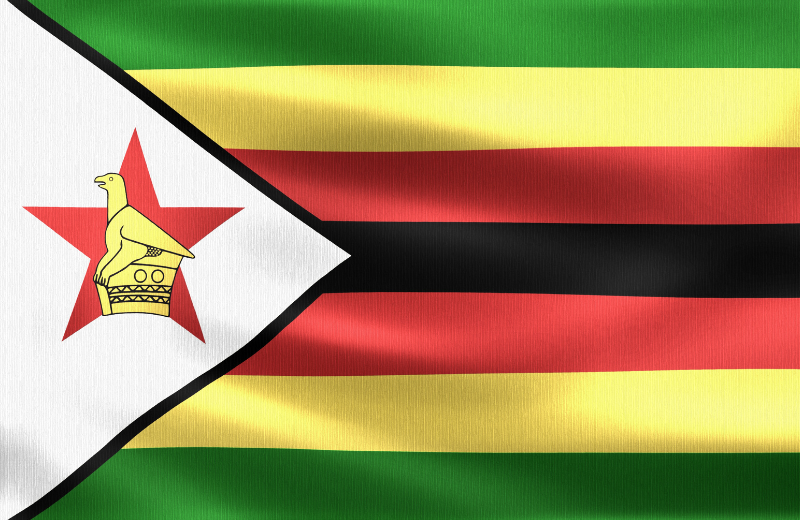 Zimbabwe flag.