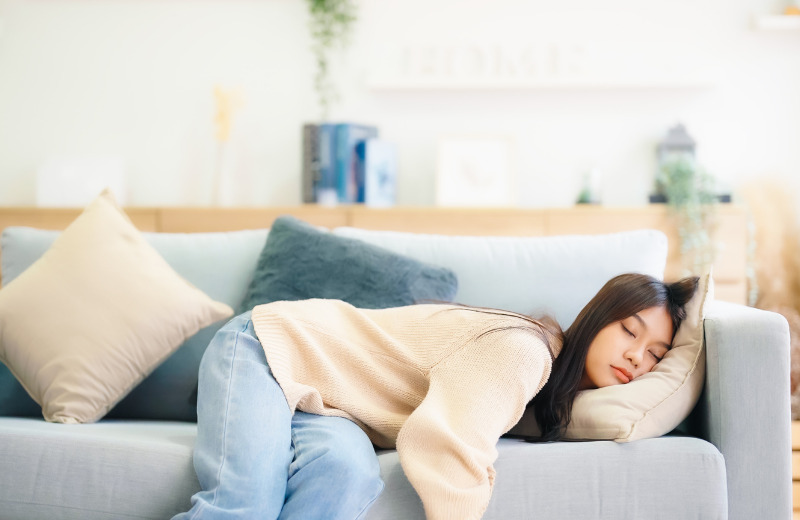 Image of someone sleeping.