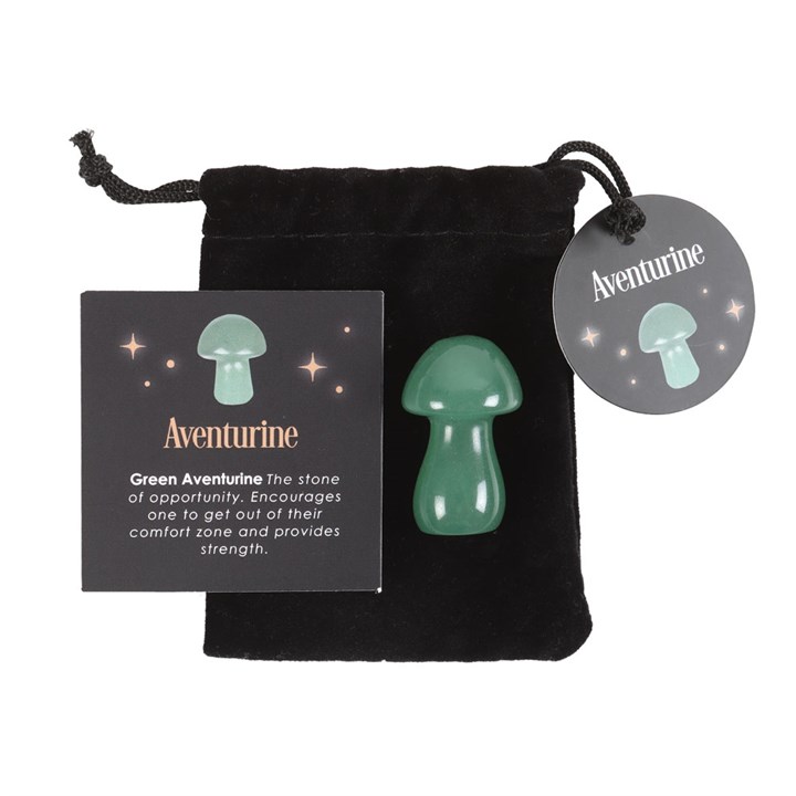 Image of Magical Aventurine Crystal Mushroom