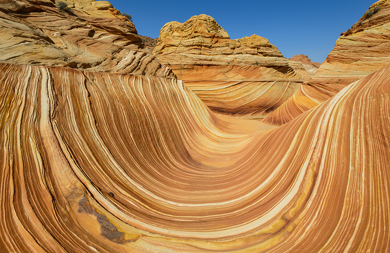 Famous Geology rock formation in Pariah Canyon.