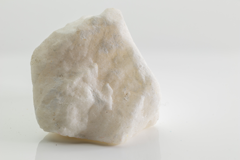 A piece of white calcite