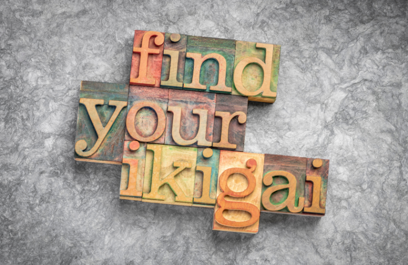 Image saying 'find your ikigai.'