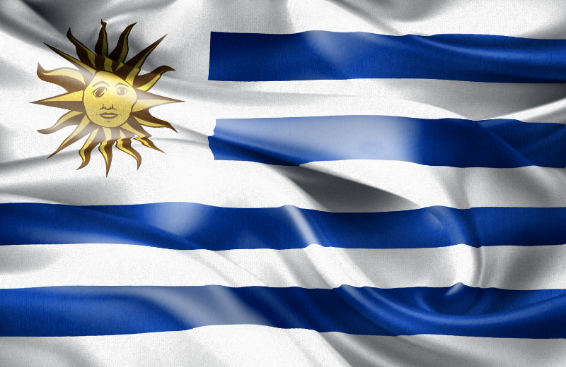 Uruguay flag.