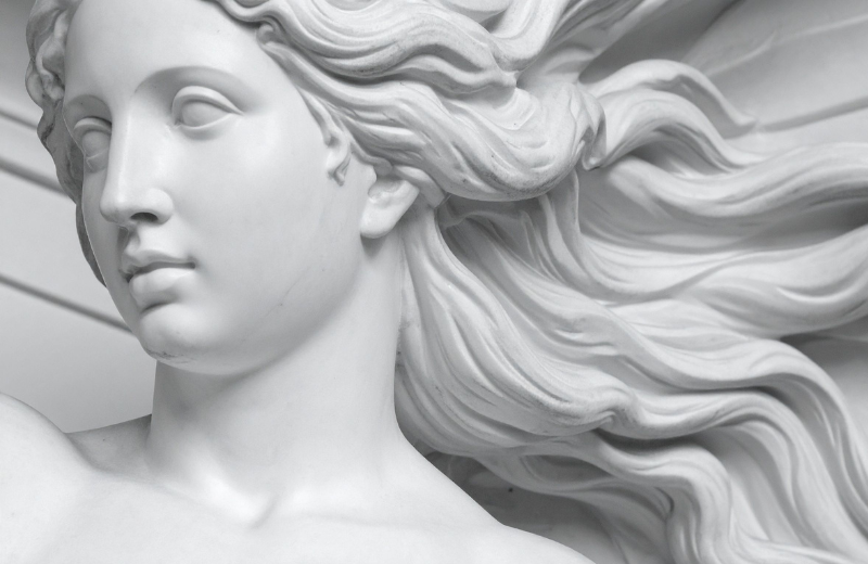 Aphrodite white statue