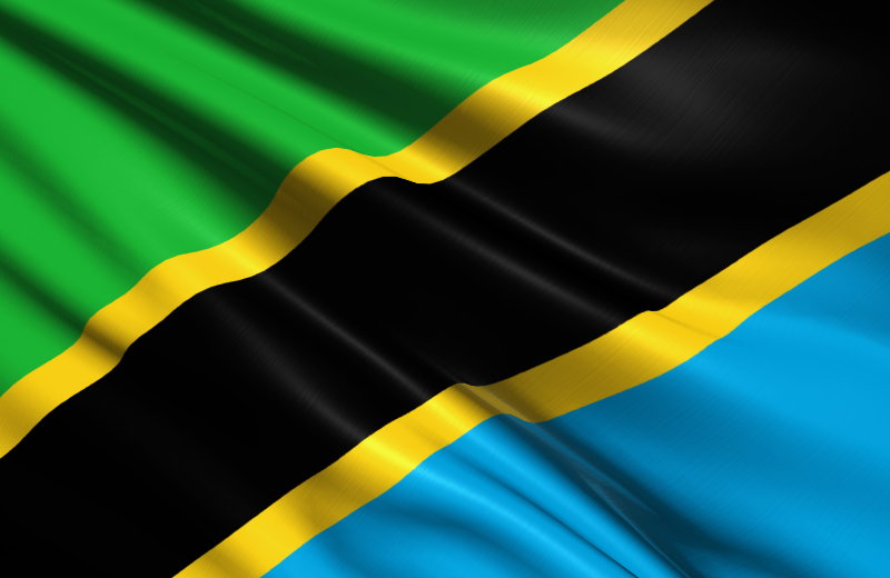 Tanzania flag.